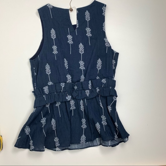 Moon River Navy Sleeveless Tank - Picture 6 of 7